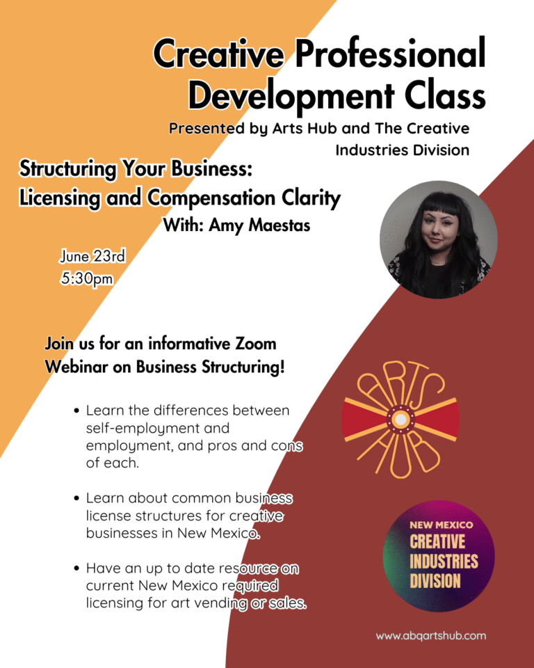 Business structure creative development class flyer